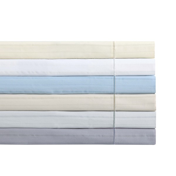 charisma home 310 thread count stripe cotton sateen sheet se