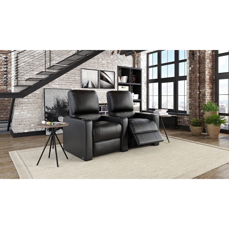 Octane Charger XS300 Manual Leather Home Theater Seating (Row of 2)