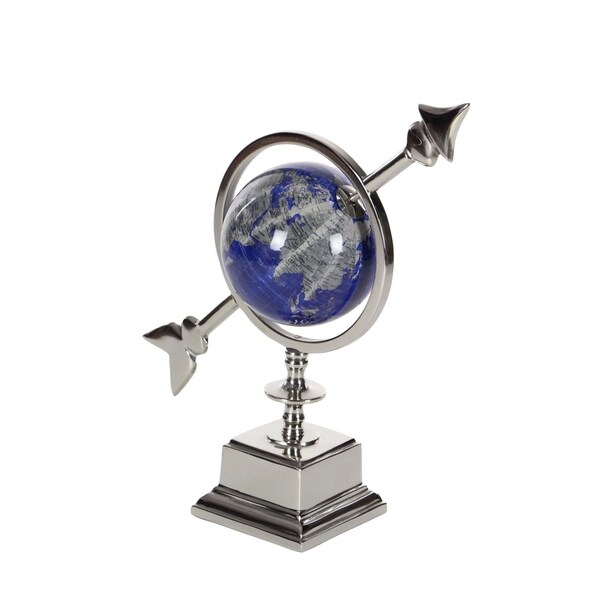 Porch & Den Hernando Aluminum PVC Globe 13 inches wide, 14 inches high
