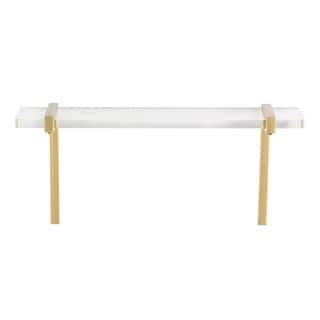 slide 1 of 1, Studio 350 Metal Acrylic Wall Shelf 18 inches wide, 7 inches high