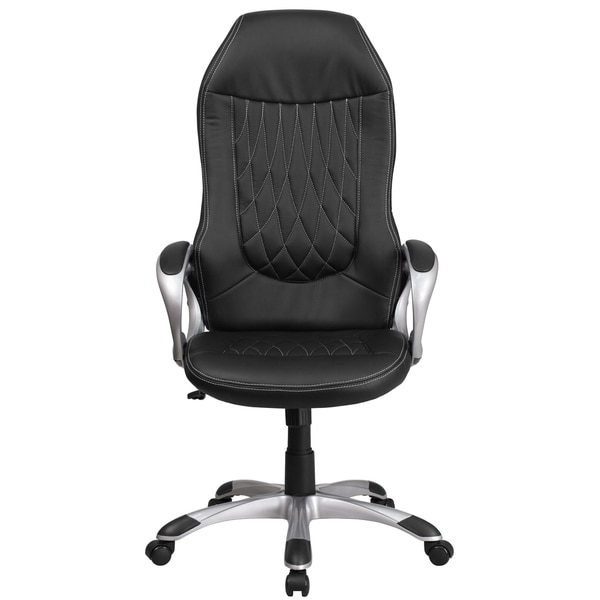 Home Office Computer Desk Chair Velvet Upholstery Diamante Swivel Executive Seat