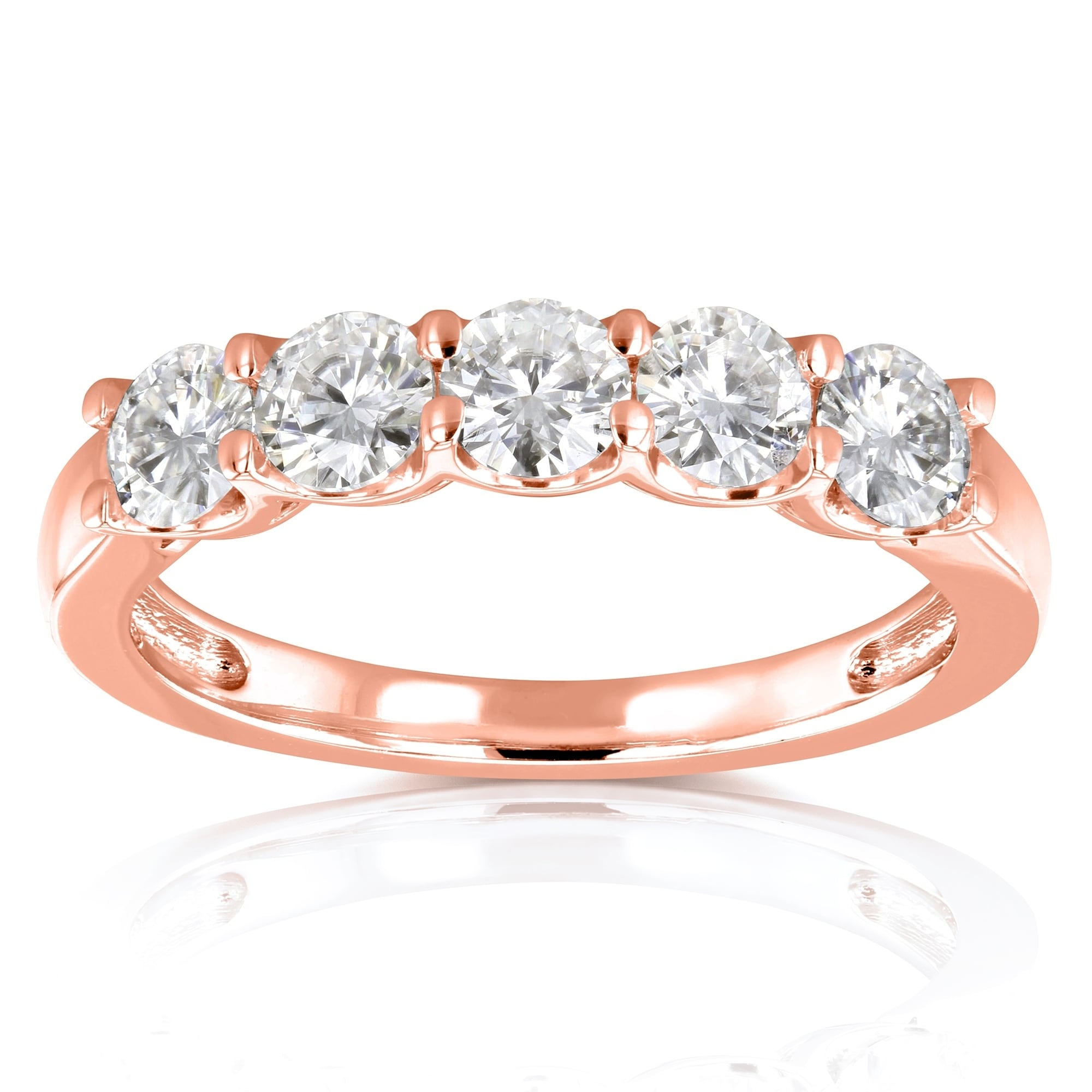 2 Carat Moissanite Engagement Ring Set Forever Brilliant Moissanite Bridal Set Unique 14k Rose Gold Engagement Rings Camellia Jewelry For That Yes Moment