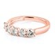 preview thumbnail 7 of 5, Annello by Kobelli 14k Rose Gold 4/5ct TGW Round Near Colorless Moissanite Wedding Band