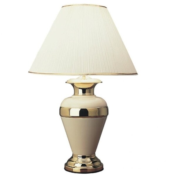 Q-Max 32" H Table Lamp, Ivory