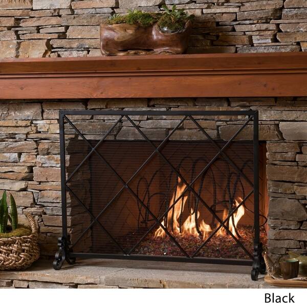 Shop Howell Single Panel Fireplace Screen By Christopher Knight