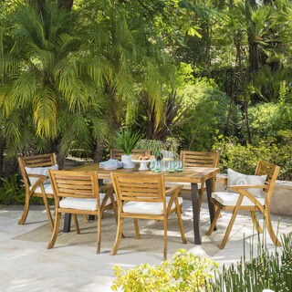 Della - Hermosa7 piece Acacia Wood Dining Set by Christopher Knight Home