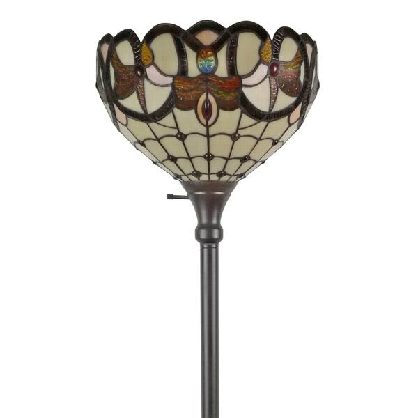 Amora Lighting Am279fl14 Tiffany Style Torchiere Floor Amora Lighting Am279fl14 Tiffany Style Torchiere Floor