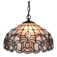 Shop Amora Lighting Tiffany Style Jeweled 2-light Hanging Lamp - Free