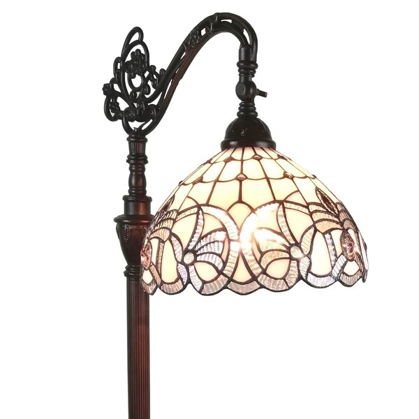 Amora Lighting Am283fl12 Tiffany Style Fl Design Floor Amora Lighting Am283fl12 Tiffany Style Fl Design Floor Reading Lamp On Free Shipping Today 17624656