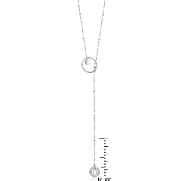 La Preciosa Sterling Silver Circle Of Life With Hanging 8mm La Preciosa Sterling Silver Circle