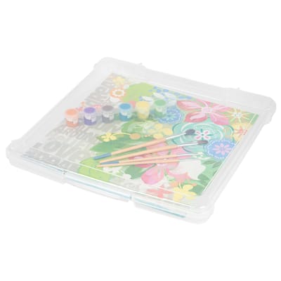 IRIS 12-inch x 12-inch Slim Portable Project Case, 10 Pack, Clear
