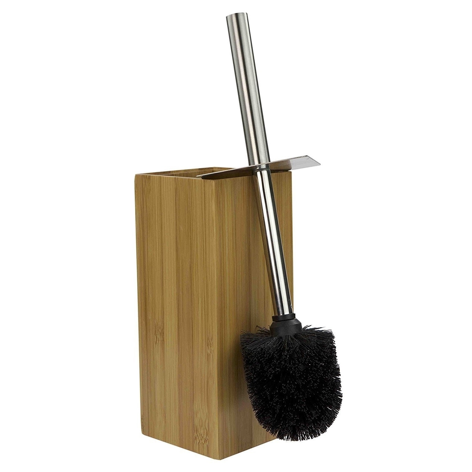 brown toilet brush holder