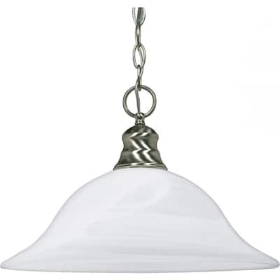 1 Light Hanging Dome Pendant