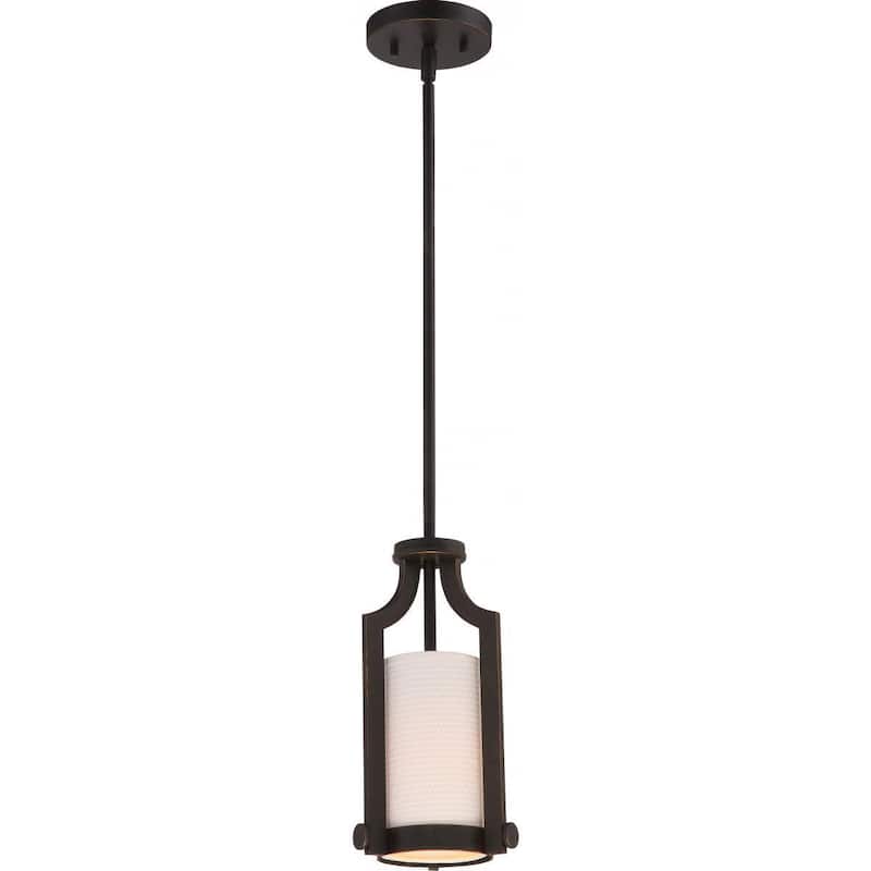 Novo Lighting Meadow Russet Bronze Metal Single Light Mini Pendant