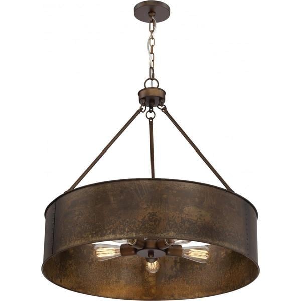 Nuvo Lighting Kettle Antique Copper Finish 5-light Oversized Pendant