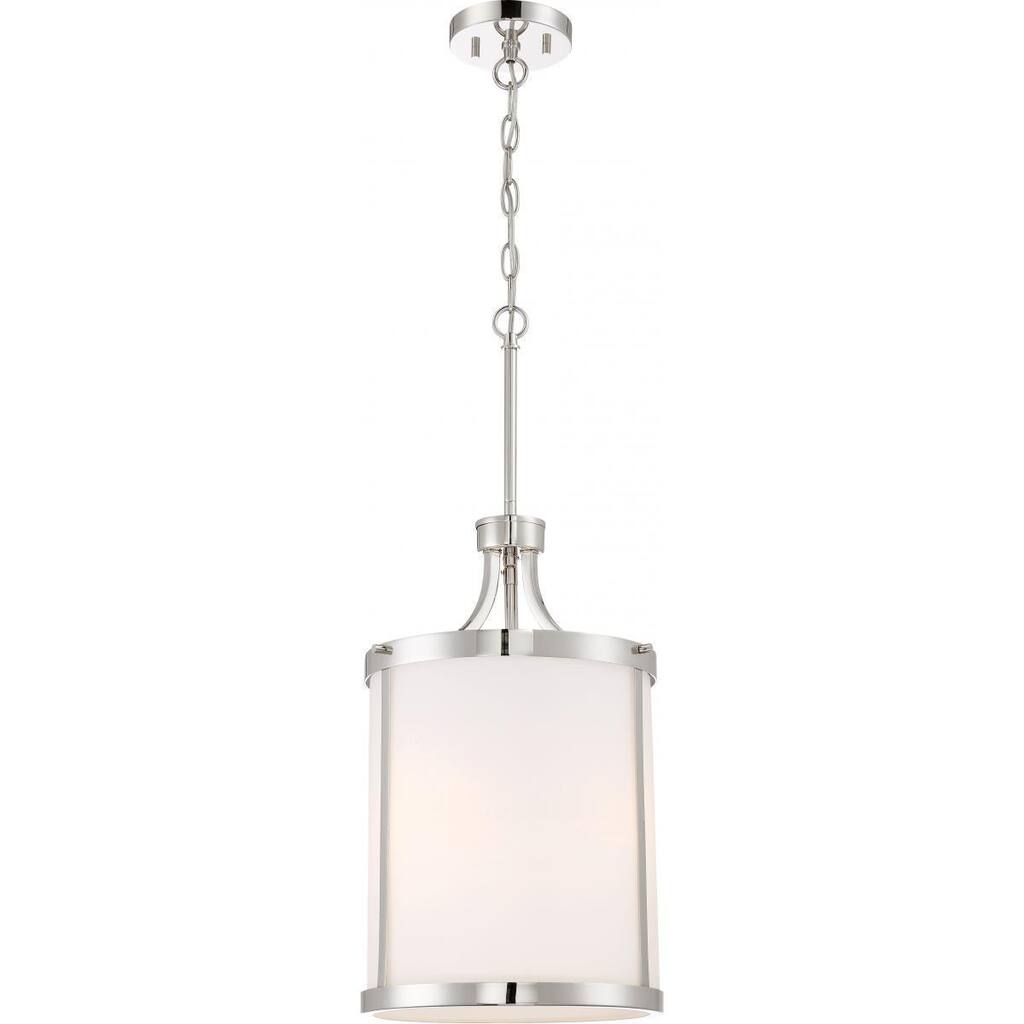 Nuvo Lighting Denver 3-light Pendant - Pewter - Diameter 11.63", Height 18.75" - Diameter 11.63", Height 18.75"