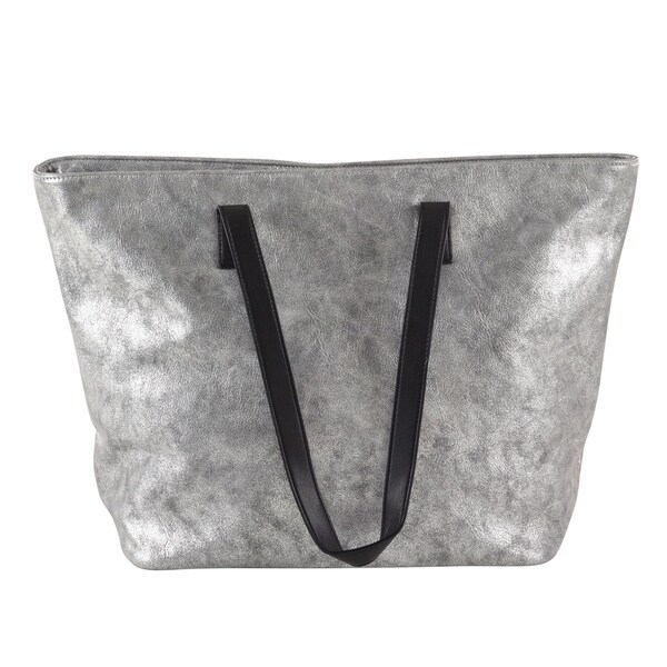 silver shimmer bag