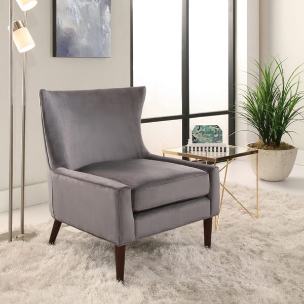 Abbyson Auburn Velvet Wingback Chair On Free Abbyson Auburn Velvet Wingback Chair On Free