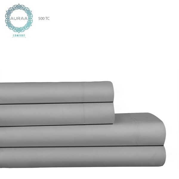 AURAA Comfort 500 TC Long Staple AMERICAN Pima Cotton Sheet Set