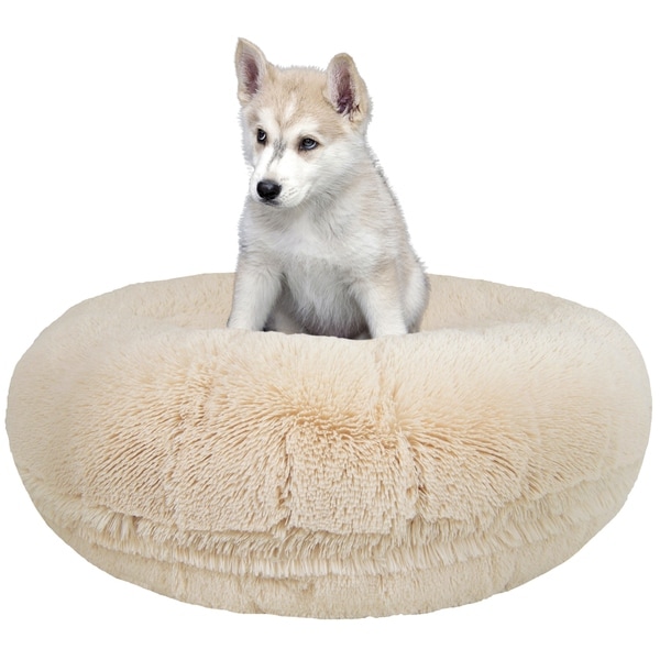Bessie And Barnie Signature Blon Luxury Extra Plush Bessie And Barnie Signature Blon Luxury Extra Plush Faux Fur Bagel Pet Dog Bed