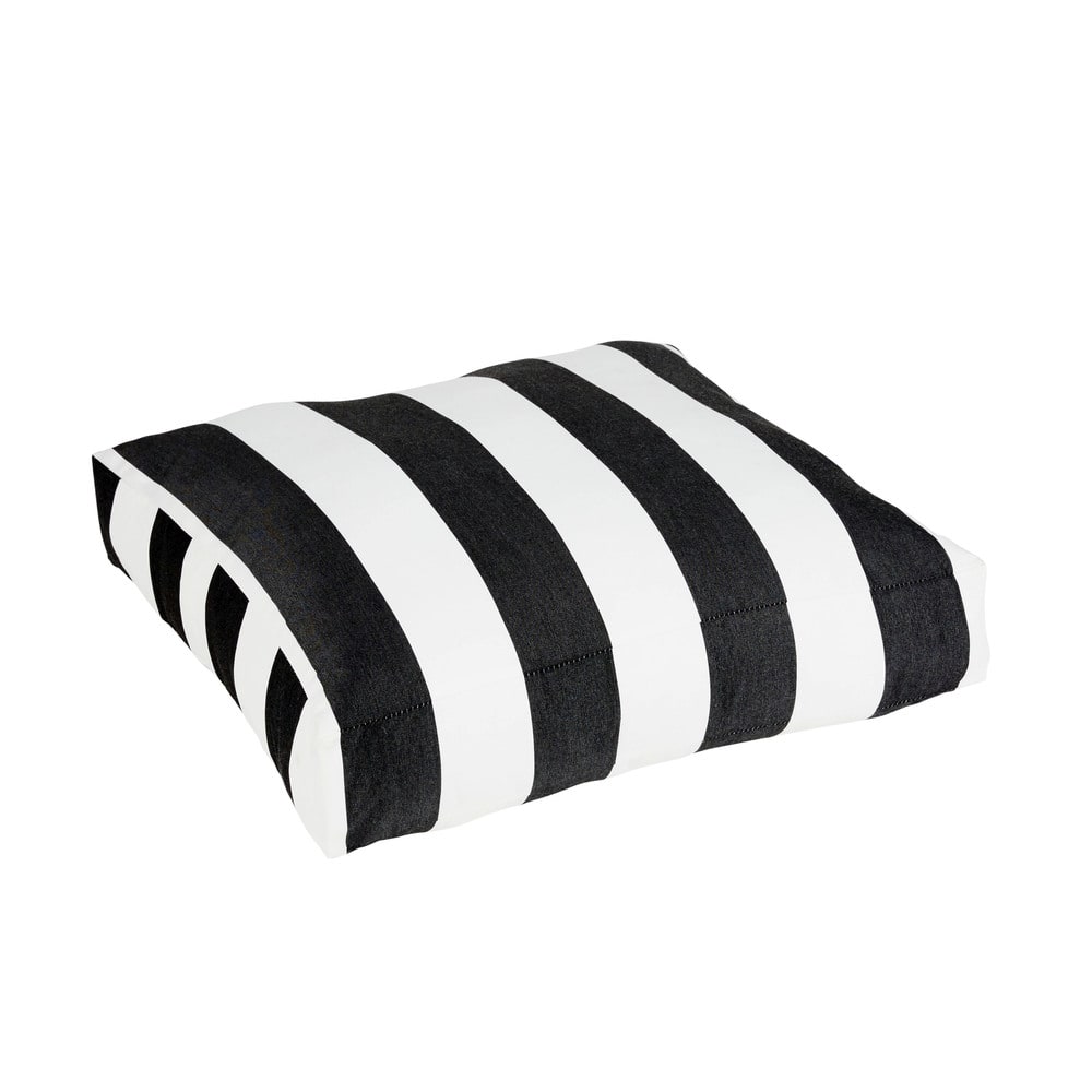 Duvall II Sunbrella Cabana Classic Indoor/ Outdoor 26 Inch Knife Edge Floor Pouf