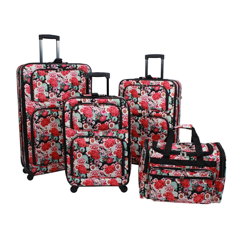 it luggage floral hard shell