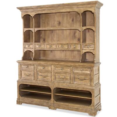 Graham Hills Sideboard with Hutch in Cracked Wheat