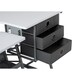 preview thumbnail 6 of 14, Studio Designs Eclipse Ultra Grey and White Wood Top Sewing Table