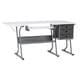 preview thumbnail 2 of 14, Studio Designs Eclipse Ultra Grey and White Wood Top Sewing Table
