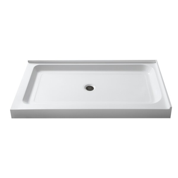 Shop Port 36 x 48 in. Double Threshold Shower Base in White Free