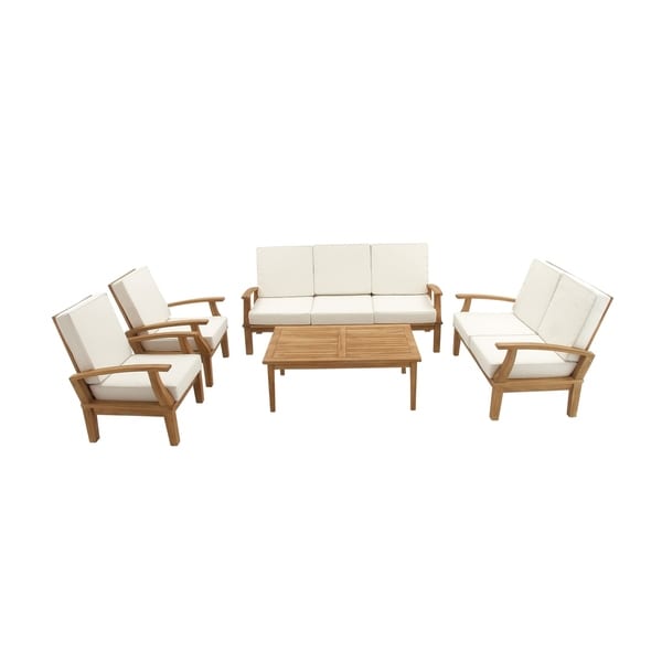 Studio 350 Teak Sofa Set of 5 77 inches, 54 inches, 30 inches wide (AB)
