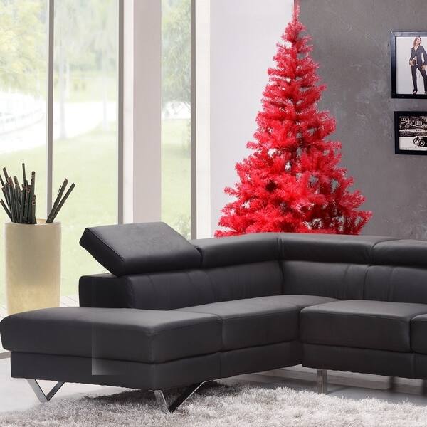 Shop Aleko 6 Foot Tall Artificial Christmas Holiday Coral Pink Plastic Pvc Tree 6 Feet Overstock 17630266