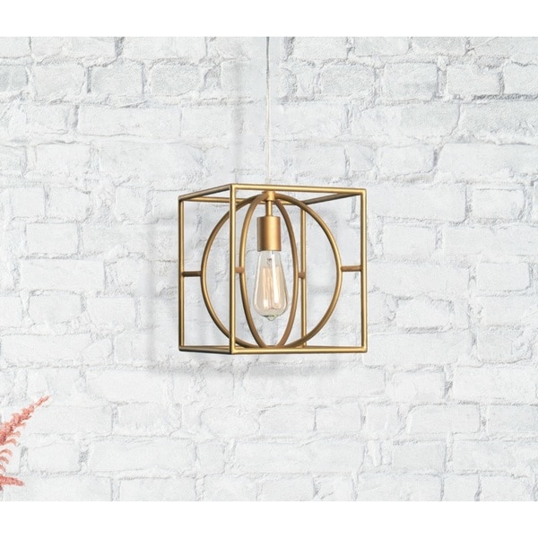 Emeli 1 Light Gold Swag Pendant