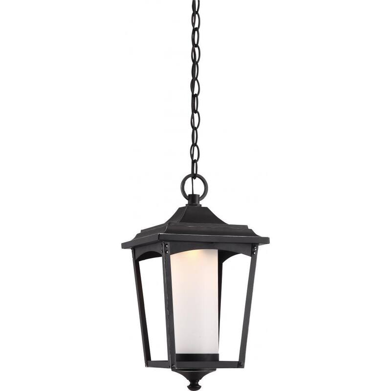 Essex 1 Light Outdoor Hang Lant - Sterling Black