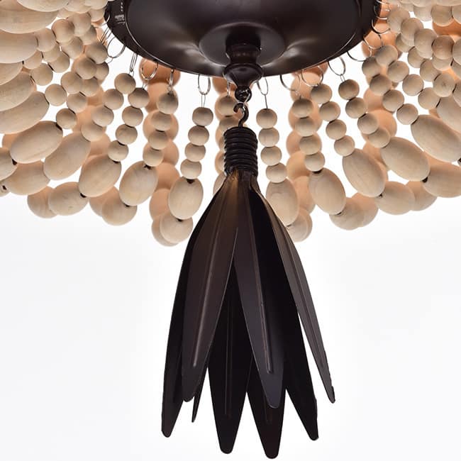 Jossip 3-Light 17-Inch Wood Metal Pendant