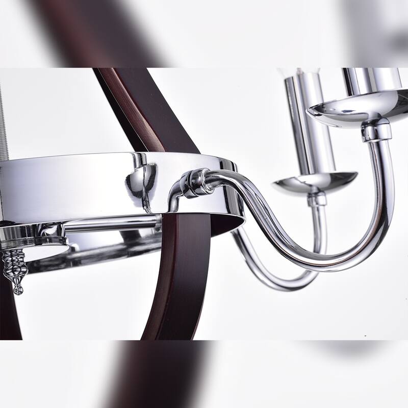 Suremy 5-Light Chrome Metal Pendant