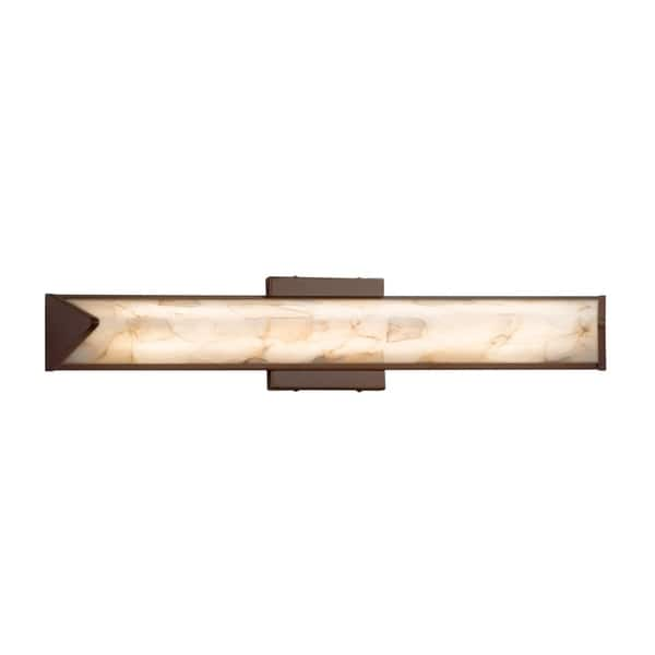 Justice Design Alabaster Rocks Apex 21-inch Dark Bronze ADA Wall/ Bath ...