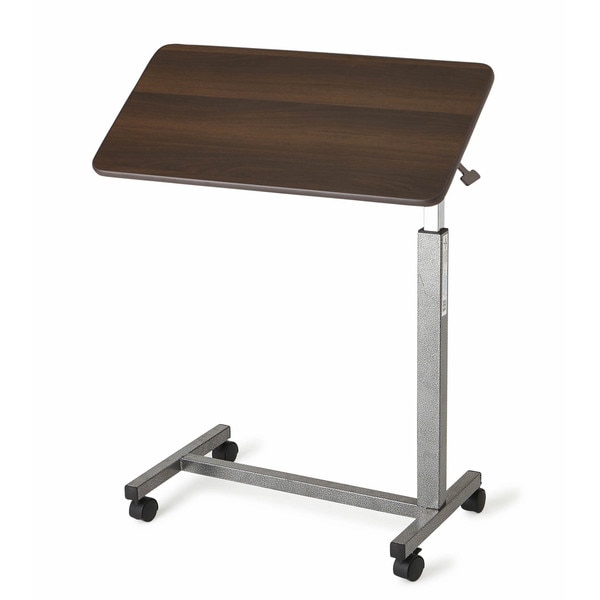 Medline Walnut Tilt Top Overbed Table Free Shipping Today Medline Walnut Tilt Top Overbed Table