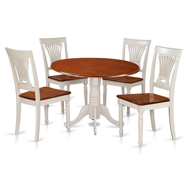 Dlpl5 Bmk 5 Pc Kitchen Set Dining Table And 4 Wooden Chairs White Dlpl5 Bmk 5 Pc Kitchen Set Dining Table And 4 Wooden Chairs White
