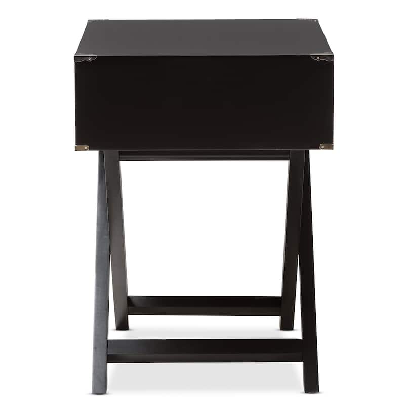 Baxton Studio Curtice Modern And Contemporary 1-Drawer Wooden End Table