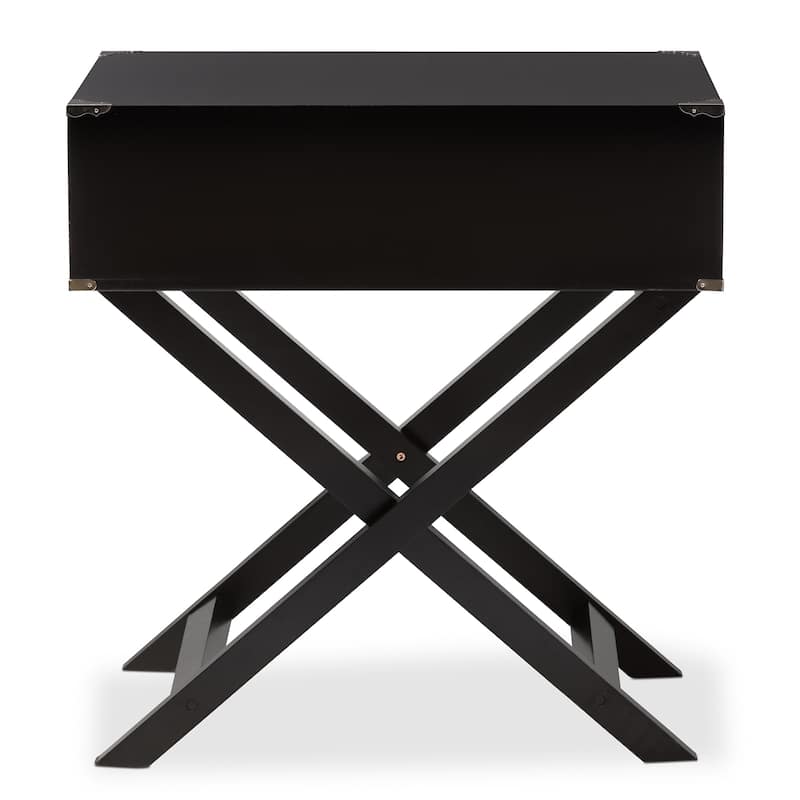 Baxton Studio Curtice Modern And Contemporary 1-Drawer Wooden End Table