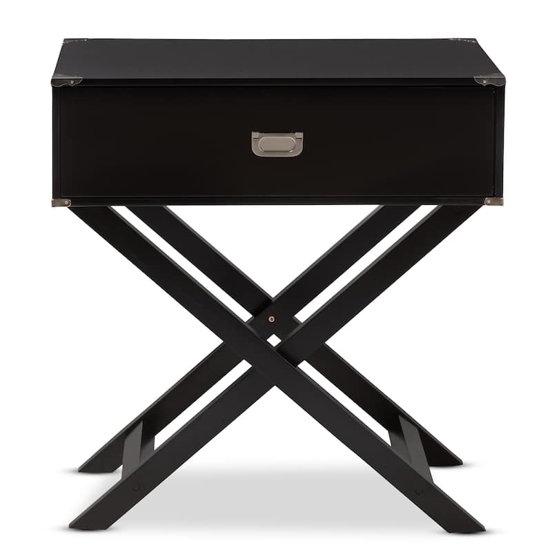 Baxton Studio Curtice Modern And Contemporary 1-Drawer Wooden End Table