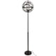 preview thumbnail 1 of 4, Linx Industrial Floor Lamp with Antique Finished Metal and Oval Shade