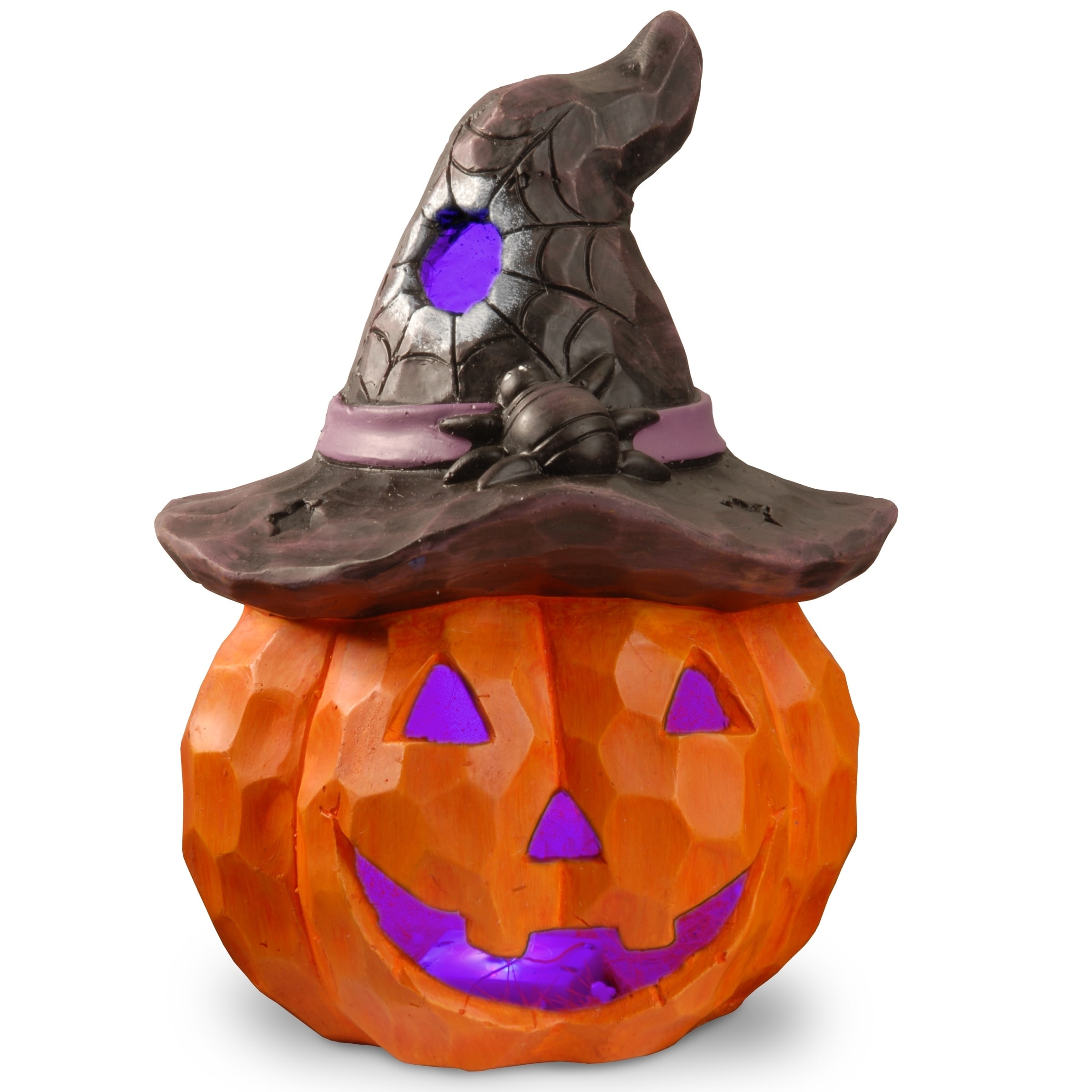 National Tree Company Halloween Jack O' Lantern with LED Lights, Orange, 14 inches - 14 in