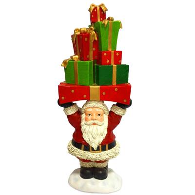 30" Santa Holding Gifts