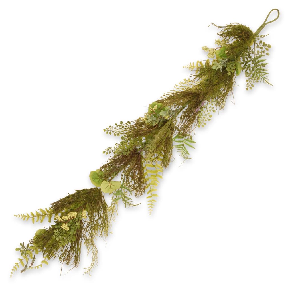 National Tree Company 45 in.Garden Accents Fern and Lavender Garland