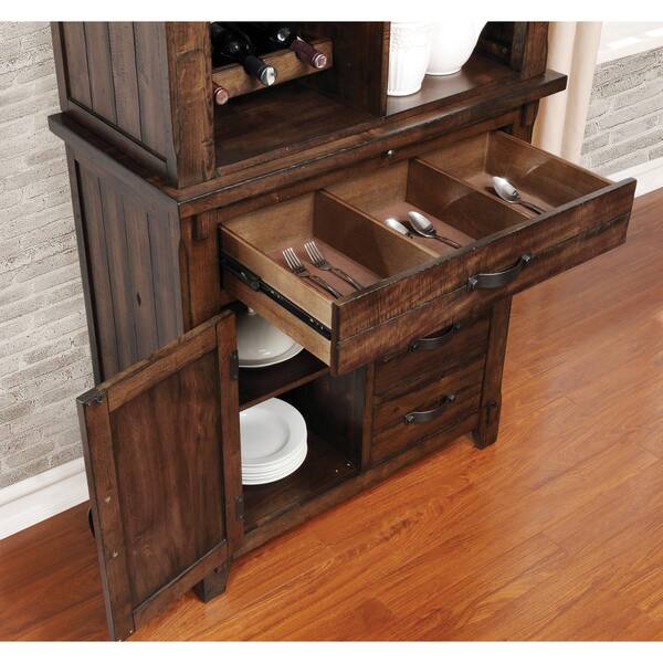 Shop Furniture Of America Fete Transitional Cherry Solid Wood Wine