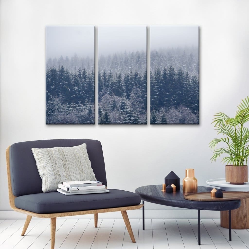 Ready2HangArt 'Frozen Trees' Canvas Wall Decor Set