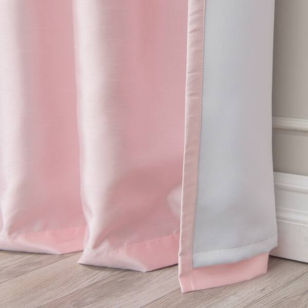 Shop Aurora Home Faux Silk Blackout Lined Curtain Panel Pair 52