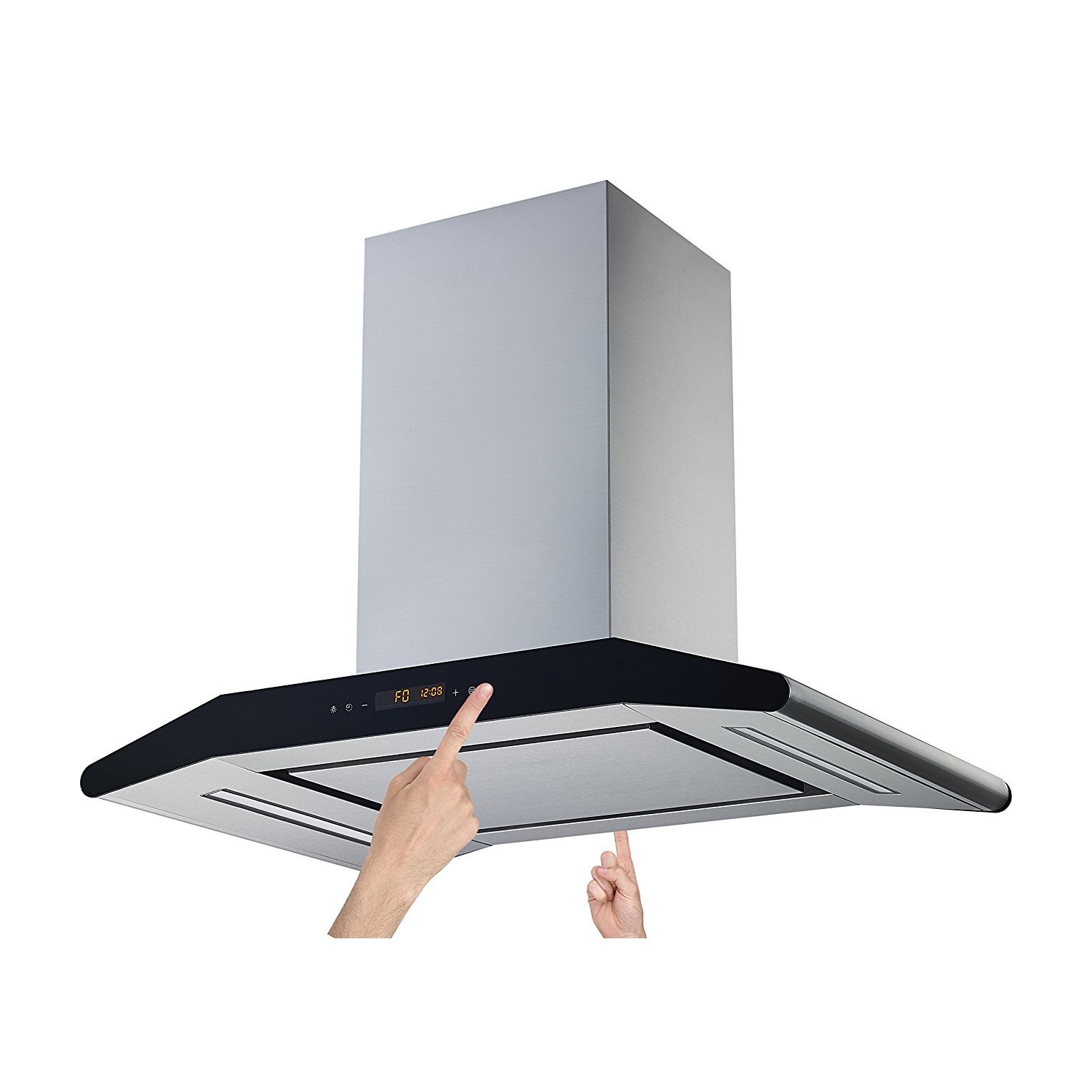 Hauslane 30 Pro Wall Mount Range Hood Powerful Suction, 3 Speeds, LED, Baffle Filters, Convertible, Stainless Steel